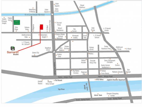 Location Plan samarth-srushti Location Plan