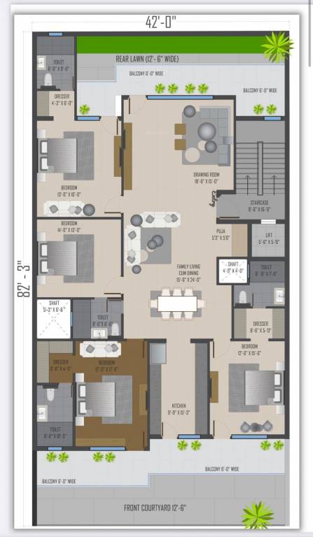  swastik creation 350sq yd Dummy Tower Cluster Plan