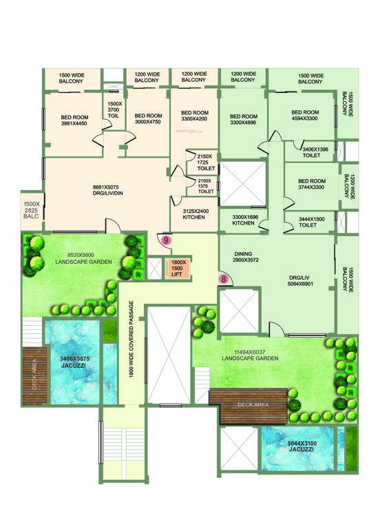  the crest Penthouse Cluster Plan