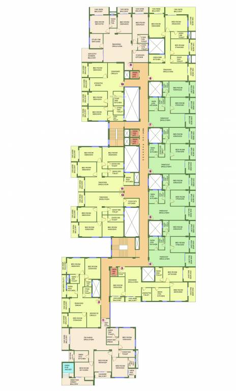  the crest Typical Cluster Plan
