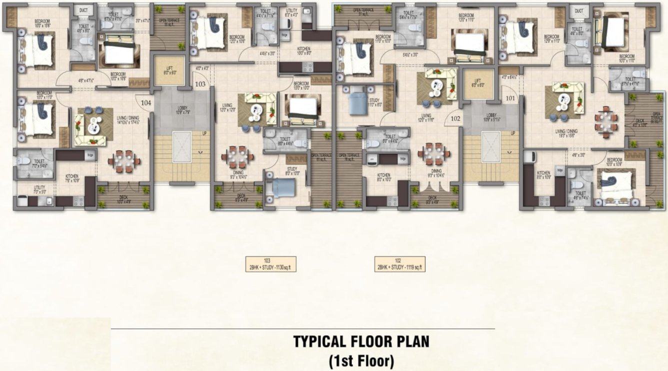  azalea Pearl Azalea Cluster Plan for 1st Floor
