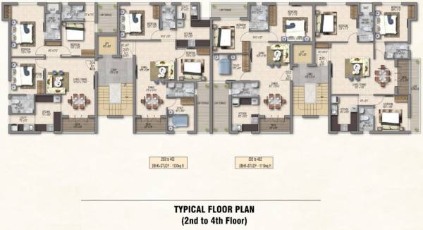  azalea Pearl Azalea Cluster Plan from 2nd to 4th Floor