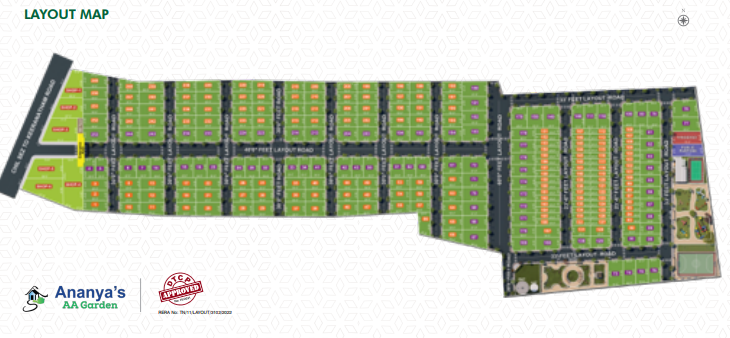  ananyas aa garden Layout Plan