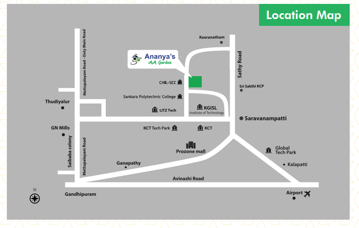  ananyas aa garden Location Plan