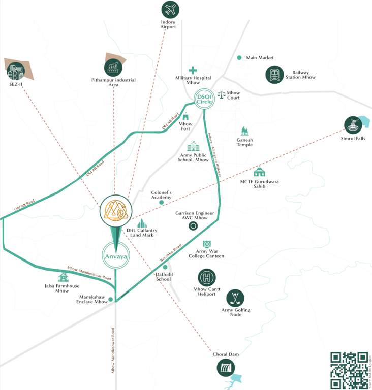  anvaya valley Location Plan