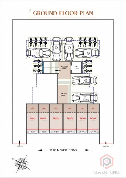  savitri-icon Savitri Icon Cluster Plan for ground Floor