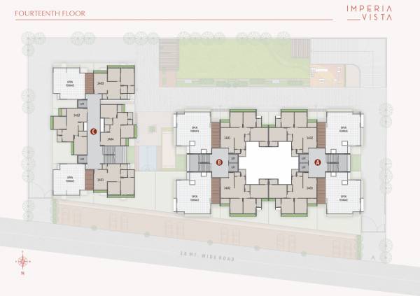  imperia-vista Block A Cluster Plan for 14th Floor