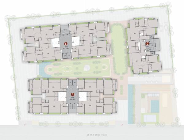  akshar-ocean-pearl Block B Cluster Plan