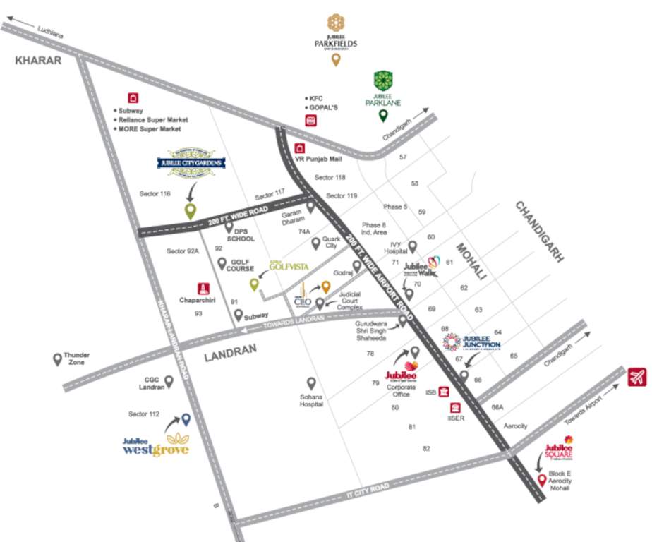 city gardens Location Plan