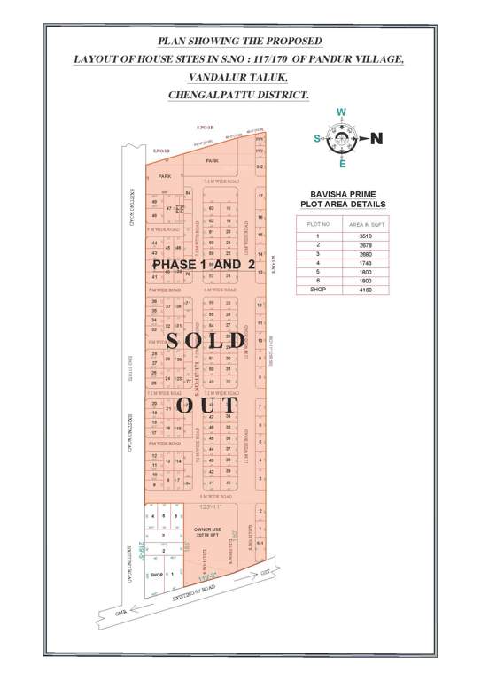  bavisha garden phase ii Layout Plan