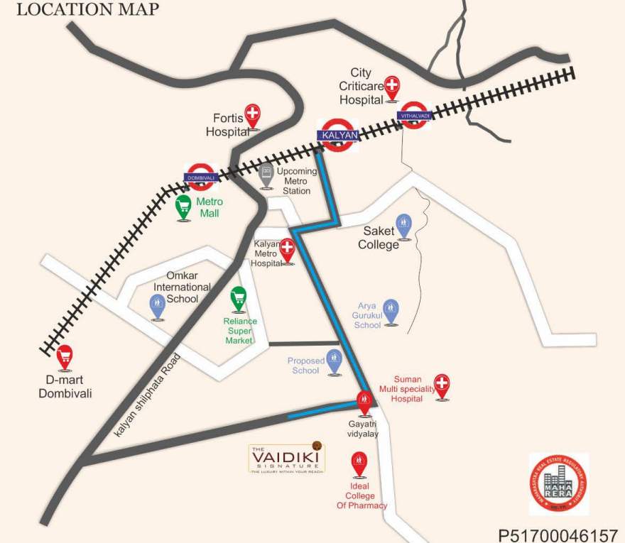  the vaidiki signature Location Plan