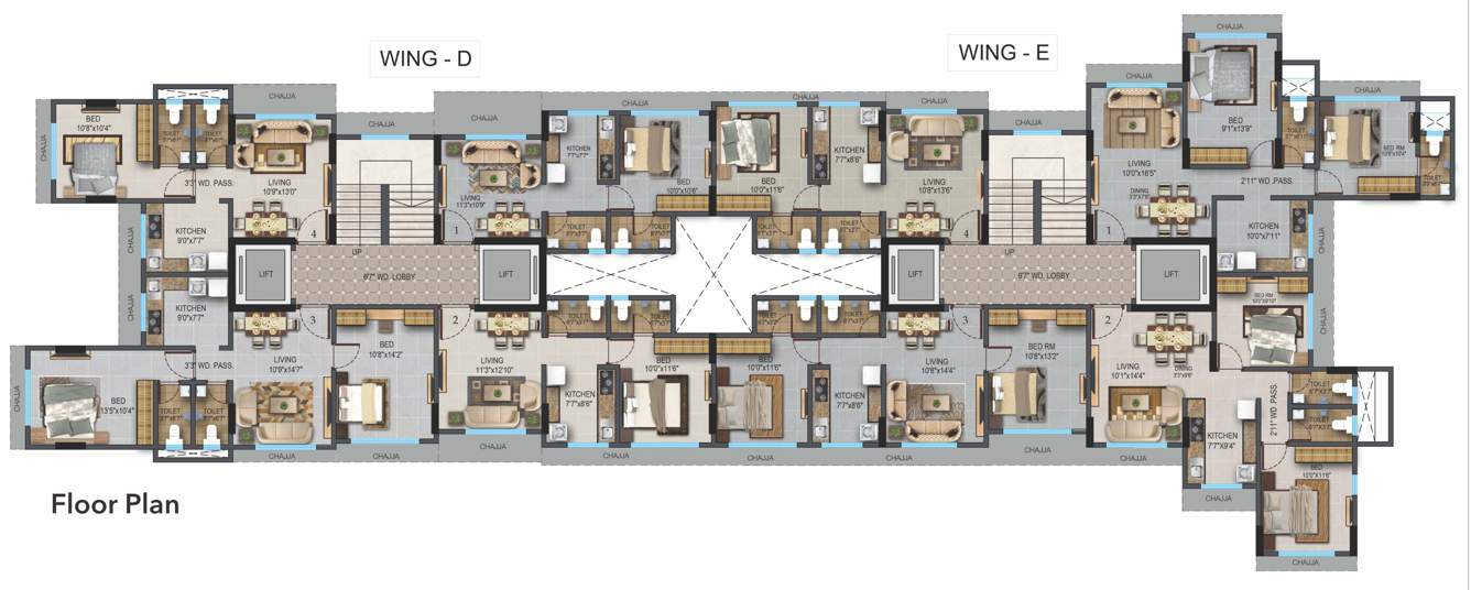  borivali veer dhaval Borivali Veer Dhaval Cluster Plan