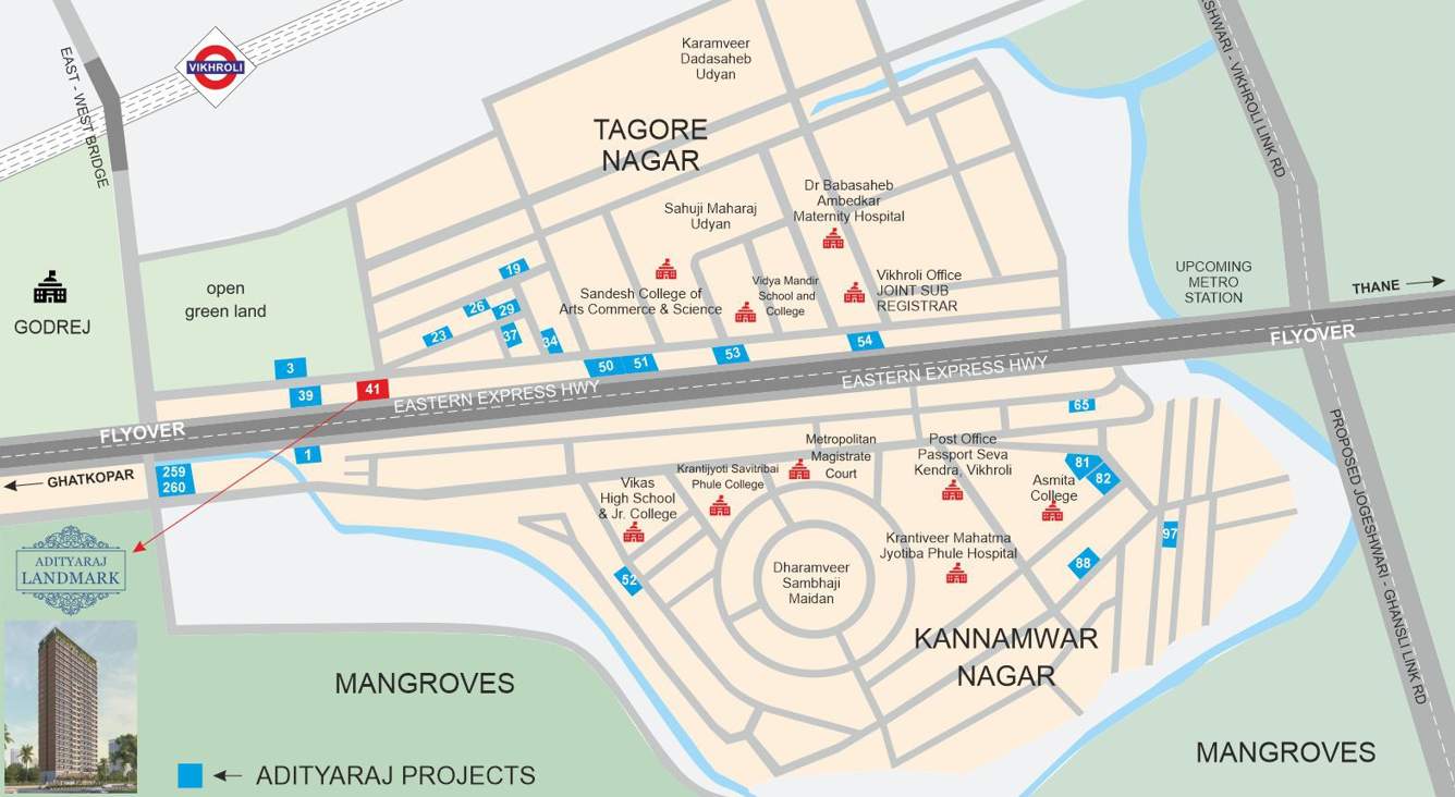  suswagatam chs Location Plan