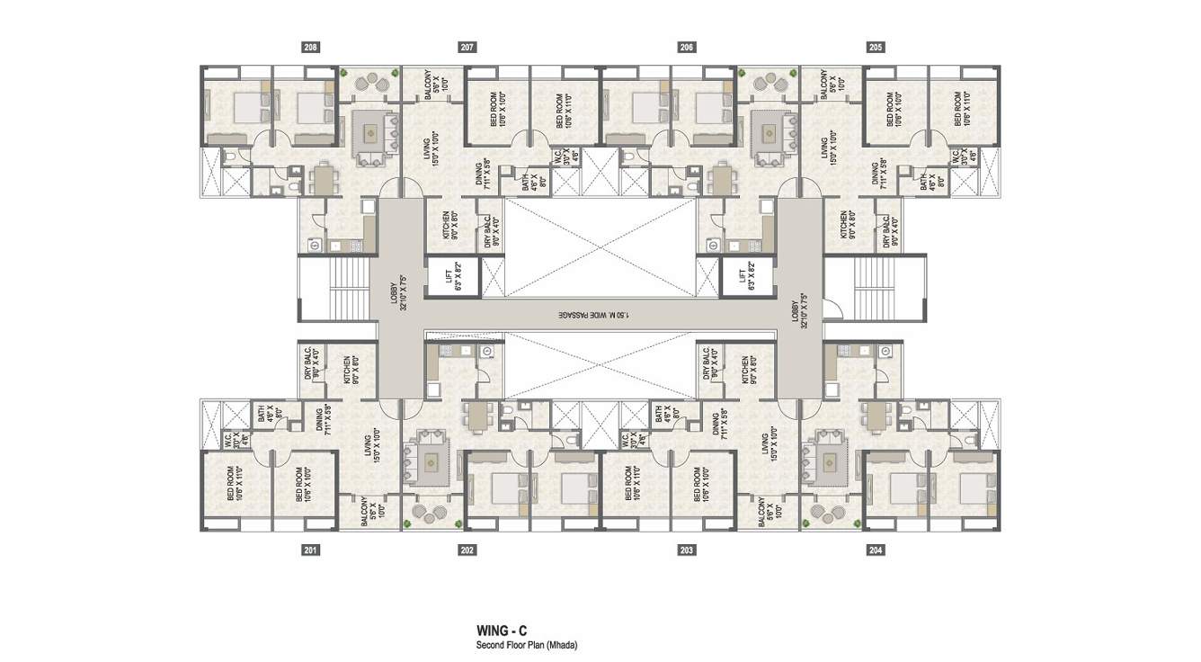  4 taljai hills phase 3 4 Taljai Hills Phase 3 Cluster Plan for 2nd Floor