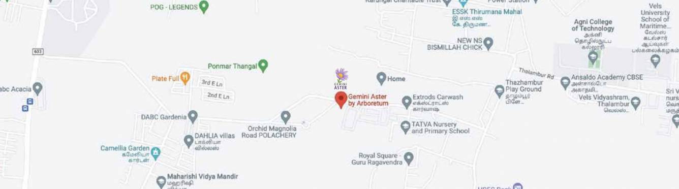  gemini aster Location Plan