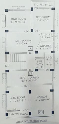  maa-tara-apartment Maa Tara Apartment Cluster Plan for ground Floor