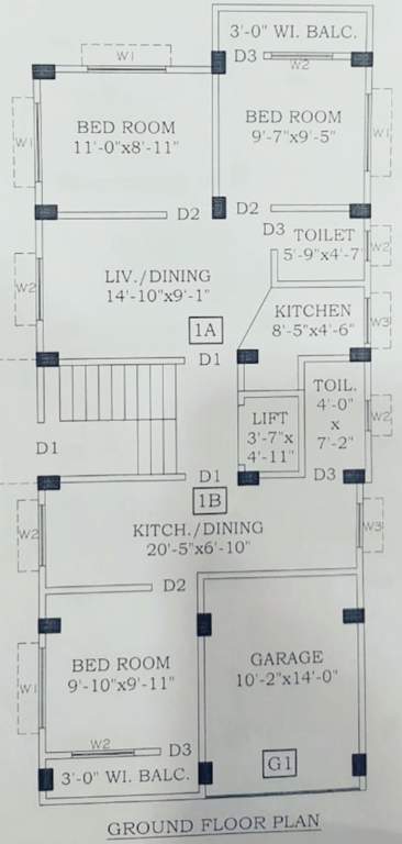  maa tara apartment Maa Tara Apartment Cluster Plan for ground Floor