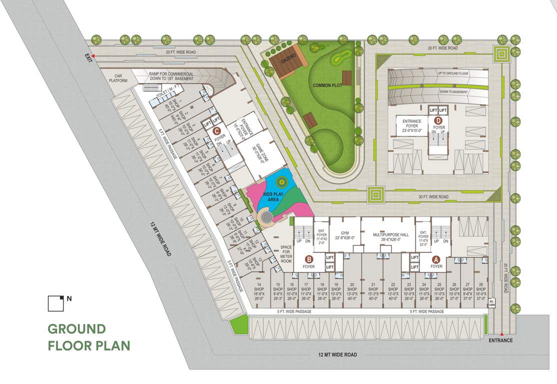  luxe A Cluster Plan For Ground Floor