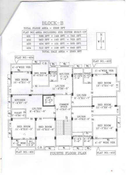  garden-residency Block A Cluster Plan