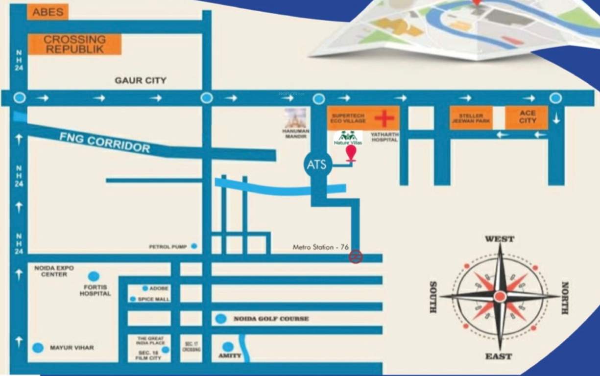  nature villas Location Plan