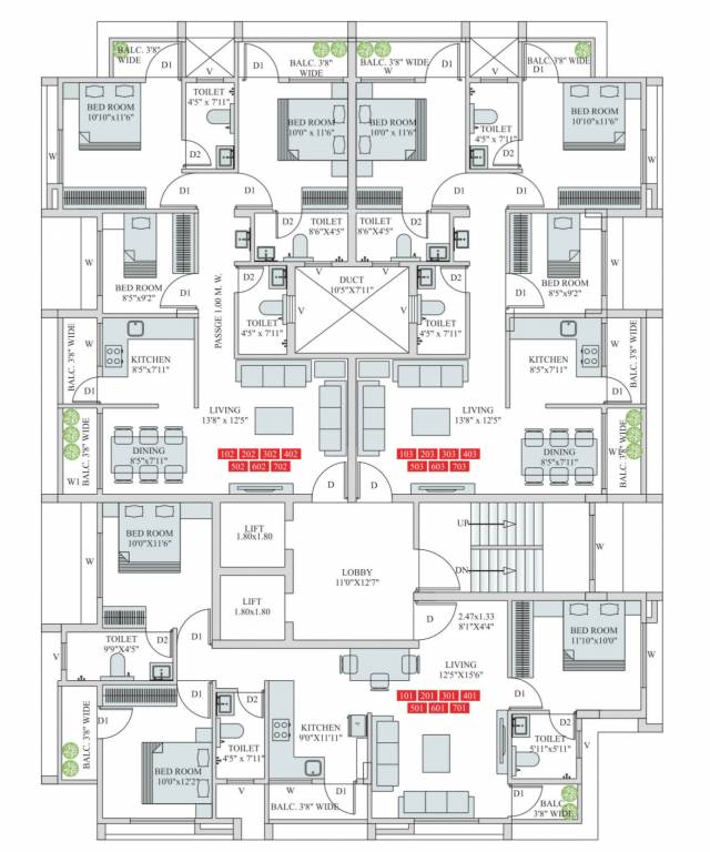  destiny Destiny Cluster Plan from 1st to 7th Floor