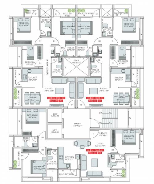 Destiny Cluster Plan from 1st to 7th Floor destiny Destiny Cluster Plan from 1st to 7th Floor