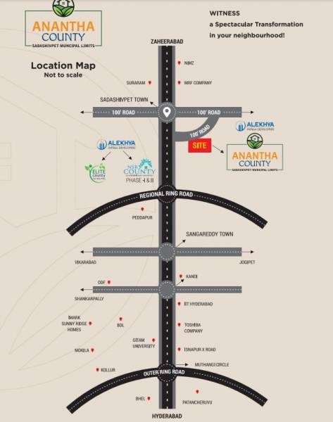 anantha-county-villa-plots Location Plan
