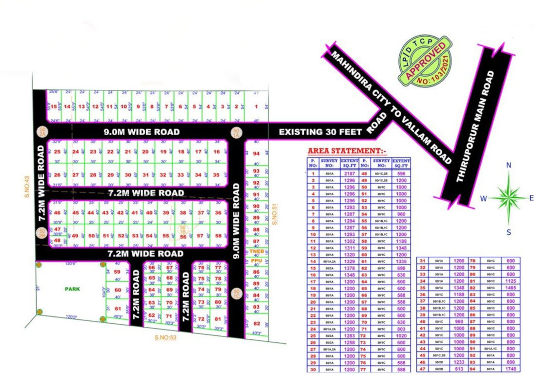 green city Layout Plan