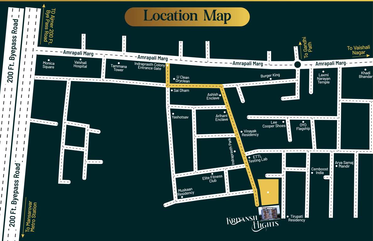  kriyansh hights Location Plan
