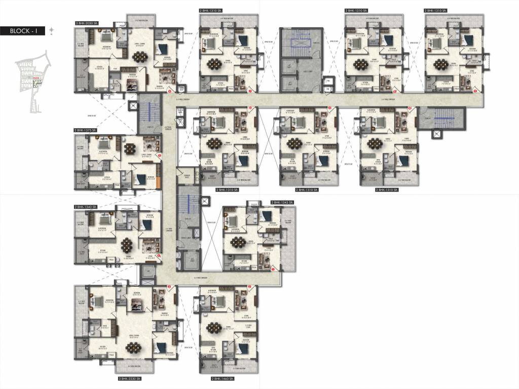  celestial I Cluster Plan