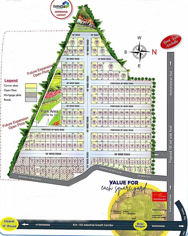 haritha vanam Layout Plan