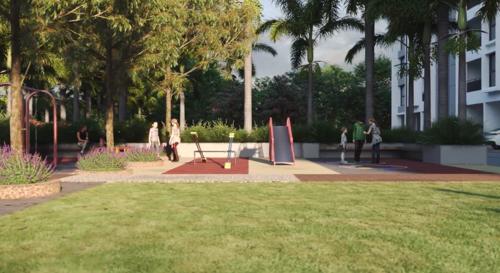 Children's play area pebbles-greenfield Children's play area