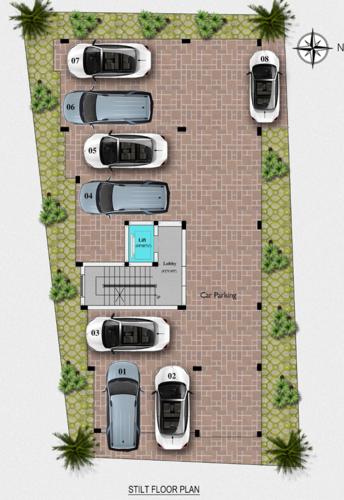  saraswathy-flats Saraswathy Flats Cluster Plan for ground Floor