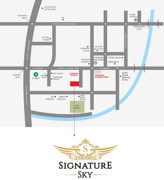  signature sky Location Plan