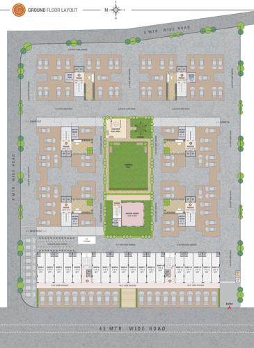  arizona-sky Block A, Block B, Block C, Block D, Block E And Block F  Cluster Plan for ground Floor