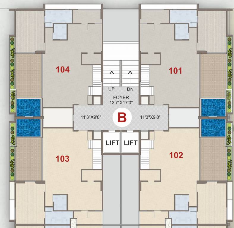  the bougainvillea B Cluster Plan