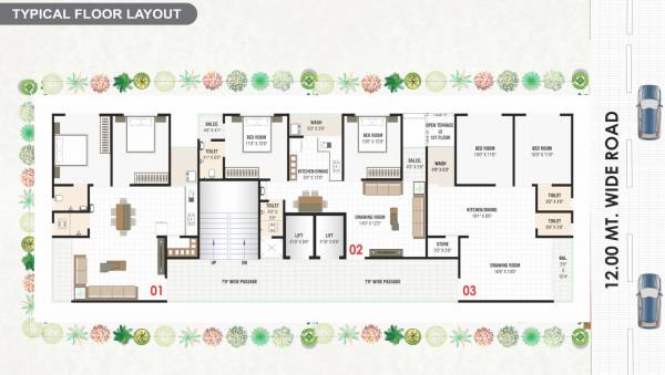  21 Keshav 21 Cluster Plan from 1st to 7th Floor