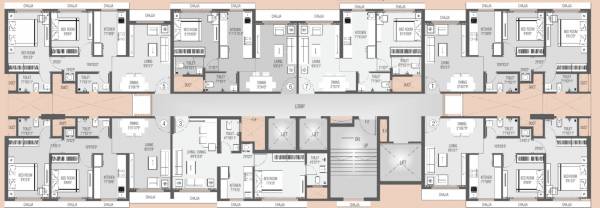  swastik-platinum Wing C Cluster Plan from 12th to 20th Floor