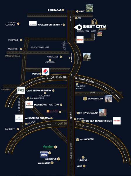  west-city-grand Location Plan