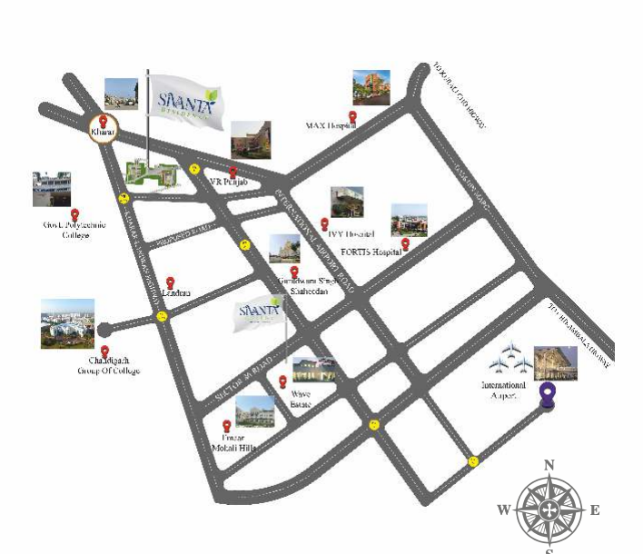 sivanta residency Location Plan
