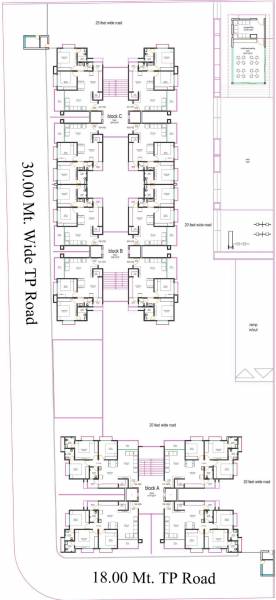  greenpark Block A,B,C Cluster Plan For Typical Floors