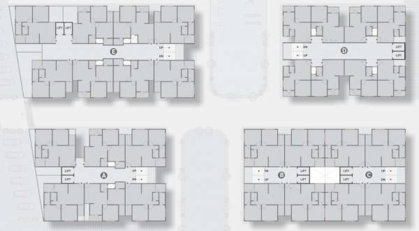  aryaman-residency A To E Typical Cluster Plan