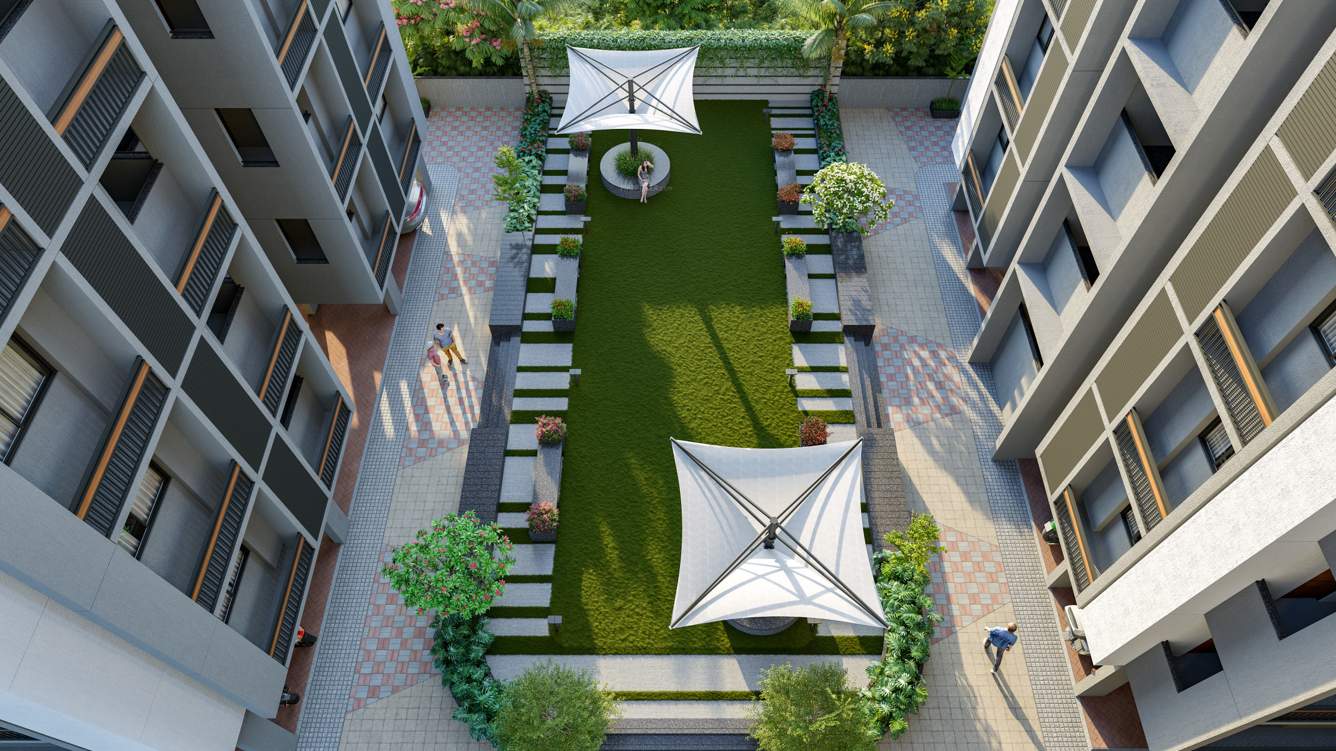  aryaman residency Landscape Garden and Tree Planting