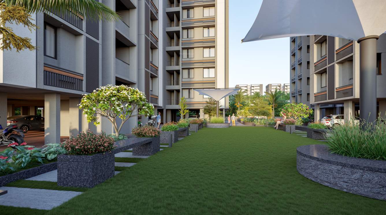  aryaman residency Landscape Garden and Tree Planting