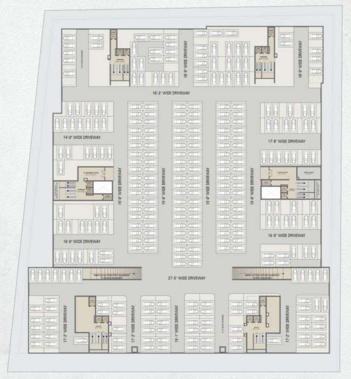 miliana Block A, B, C, D, E & F Cluster Plan For Basement 2nd
