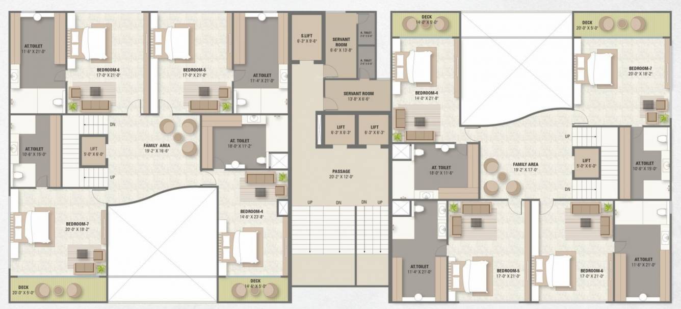 miliana Block B Cluster Plan for 11th Floor