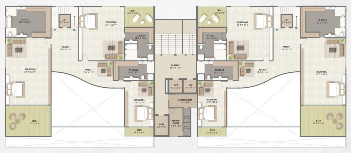 miliana Block F Cluster Plan for 11th Floor