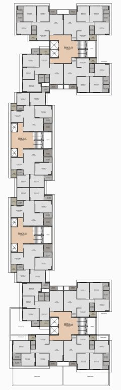  the evans Block A, B, C & D Cluster Plan from 2nd to 10th Floor