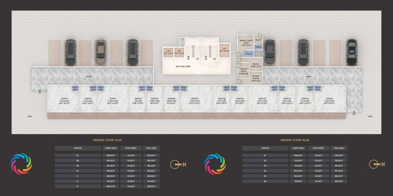 maithili square Maithili Square Cluster Plan For Ground Floor