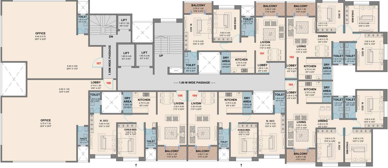  saffron residency Saffron Residency Cluster Plan
